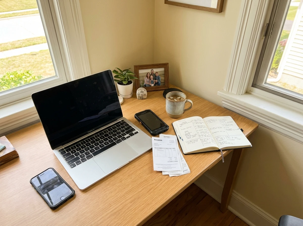 Bureau auto-entrepreneur — travail indépendant et administratif