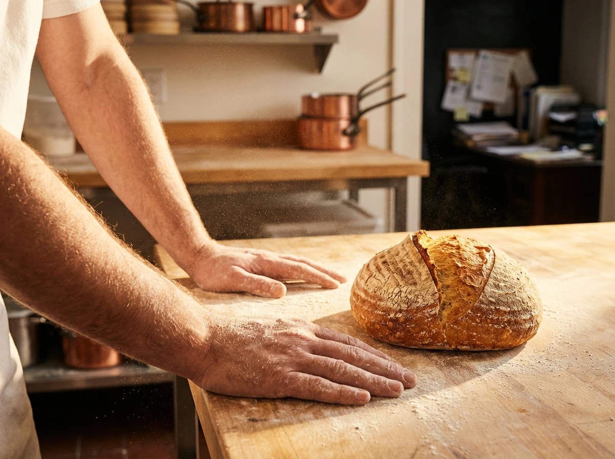 Boulangerie artisanale — pain frais et gestion administrative